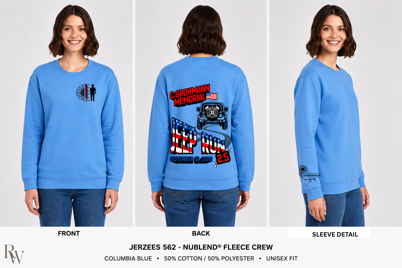 C. Grohmann Memorial Jeep Run 2.5 – Crewneck Sweatshirt
