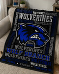 Wolf Branch Wolverines Spirit Blanket