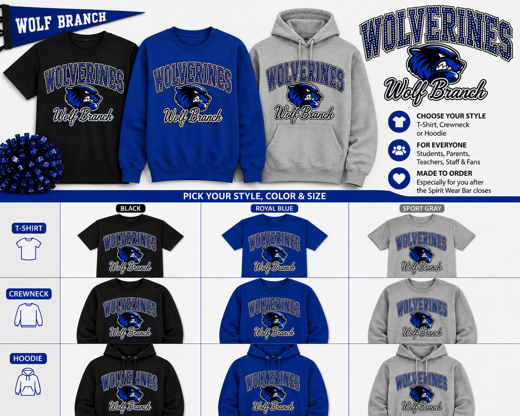 Boutique Wolverines Spangle Spirit Wear