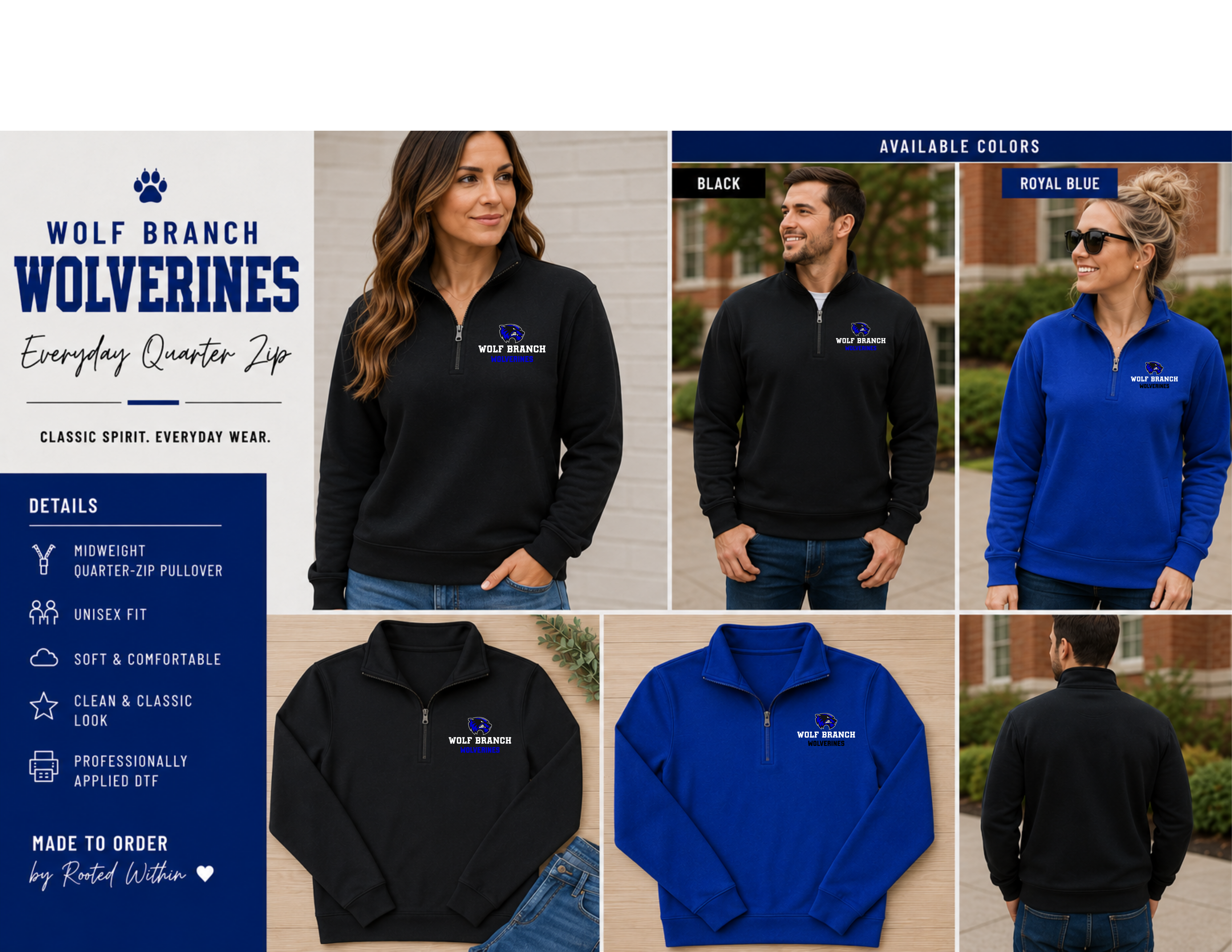 Wolf Branch Wolverines Quarter Zip
